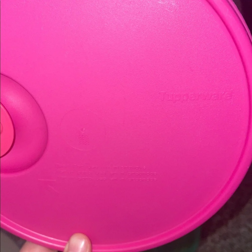 Tupperware Bright Pink Snap Lid